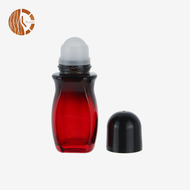 Frosted Glass Essential Oil Bottle With Plastic Roller